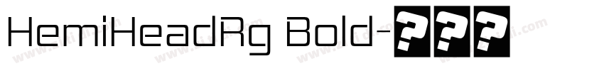 HemiHeadRg Bold字体转换
